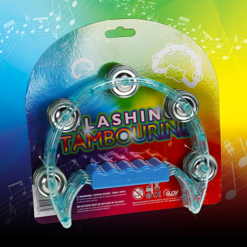 Flashing Tambourine – Sensory Light-Up Music Toy, Learning SPACE