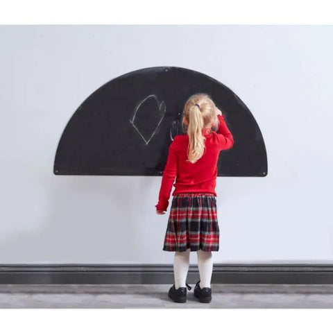 Flexi Semi Circle Chalkboard-Chalk, Cosy Direct, Drawing & Easels, Playground Wall Art & Signs-Learning SPACE