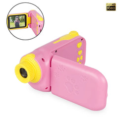 Folding Digital Camera For Children, Pink Learning SPACE