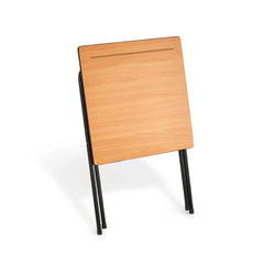 Folding Pupil Exam Desk-Classroom Furniture,Desk Table,Dropship,Foldable,Library Furniture-Beech-MFED60-BE-Learning SPACE