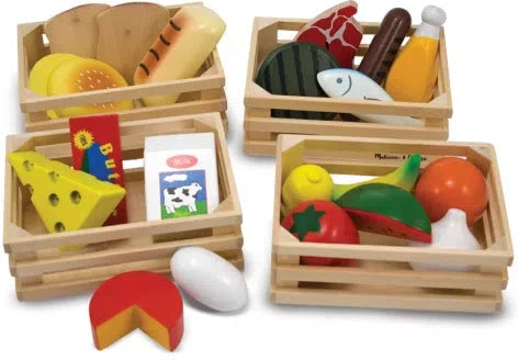 Food Groups - Wooden Healthy Food Play Set, Learning SPACE