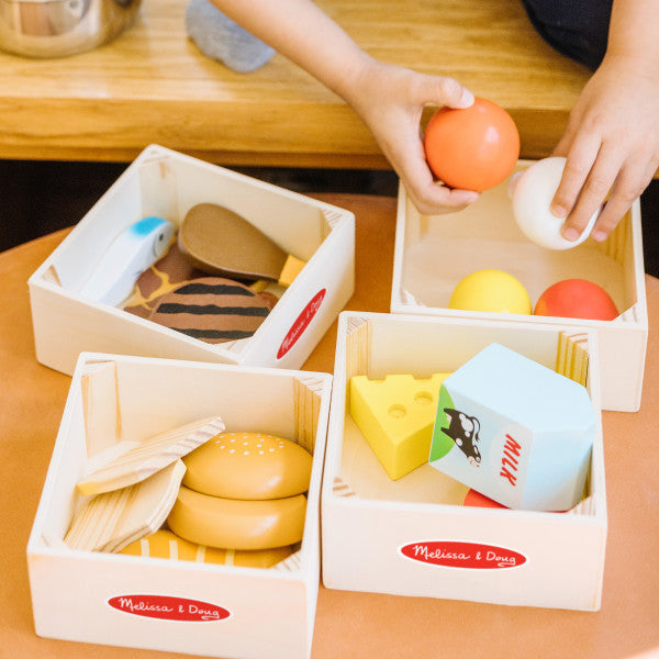 Food Groups - Wooden Healthy Food Play Set, Learning SPACE
