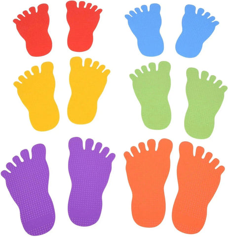 Foot Marks Set Of 6 Pairs-Active Games, Additional Need, Balancing Equipment, EDX, Games & Toys, Gross Motor and Balance Skills, Stepping Stones, Stock-Learning SPACE