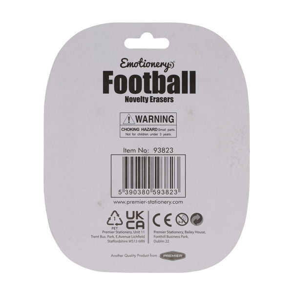 Football Novelty Erasers Pack of 5, Stationery Learning SPACE