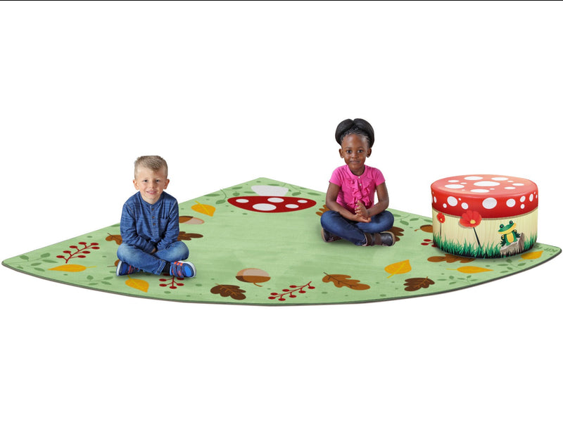 Forest Friends™ Corner Placement 2x2m Carpet, Learning SPACE