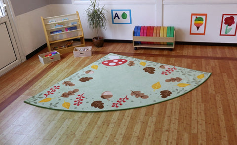 Forest Friends™ Corner Placement 2x2m Carpet-Corner & Semi-Circle,Dropship,Forest School & Outdoor Garden Equipment,Kit For Kids,Mats & Rugs,Natural,Nature Sensory Room,Neutral Colour,Placement Carpets,Rugs,Wellbeing Furniture,World & Nature-Learning SPACE