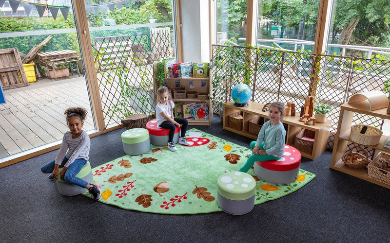 Forest Friends™ Corner Placement 2x2m Carpet, Learning SPACE