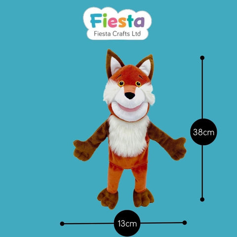 Fox Moving Mouth Puppet-Fiesta Crafts,Puppets & Theatres & Story Sets,Role Play-Learning SPACE