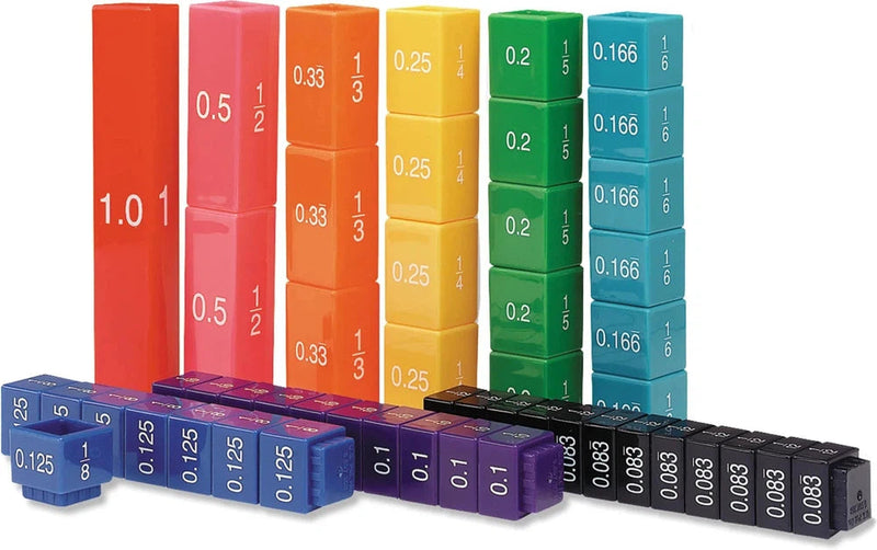 Fraction Tower Cubes Equivalency Set, Learning SPACE