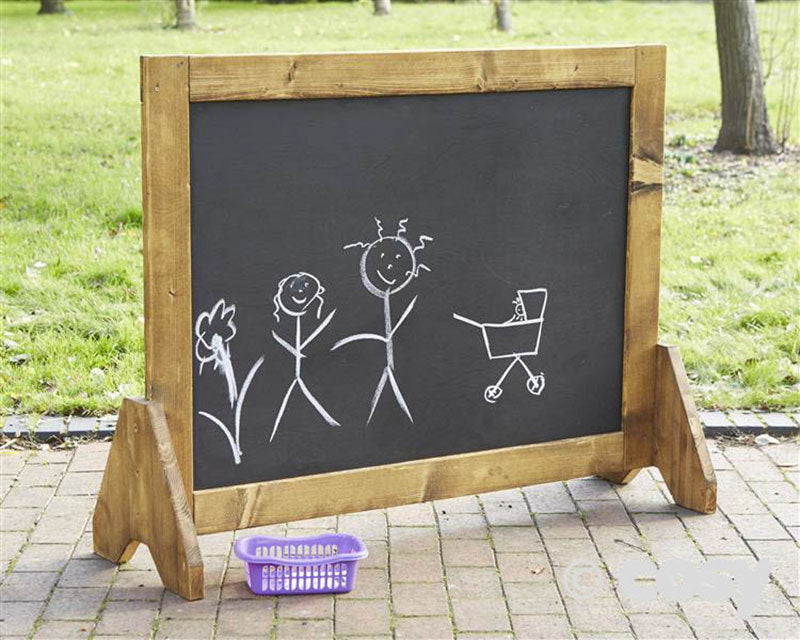 Freestander Double Sided Blackboard-Blackboards, Chalk, Cosy Direct-Learning SPACE