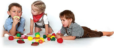 Fruit - 21 piece Playfood set-Bigjigs Toys,Calmer Classrooms,Feeding Skills,Gifts For 2-3 Years Old,Gowi Toys,Imaginative Play,Kitchens & Shops & School,Play Food,SCOTEXCEL,Stock-Learning SPACE