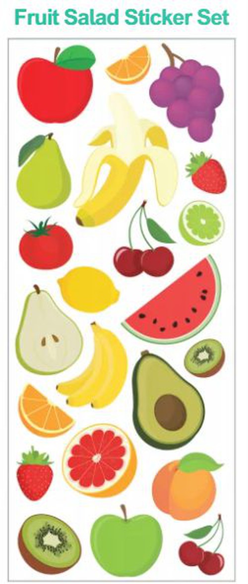 Fruit Salad Sticker Set, Learning SPACE