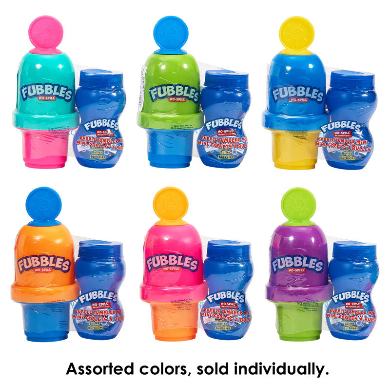 Fubbles No-Spill Bubble Tumbler Mini, Learning SPACE