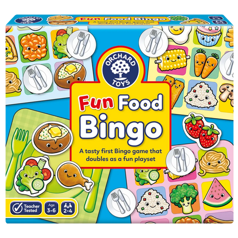 Fun Food Bingo Game, Learning SPACE