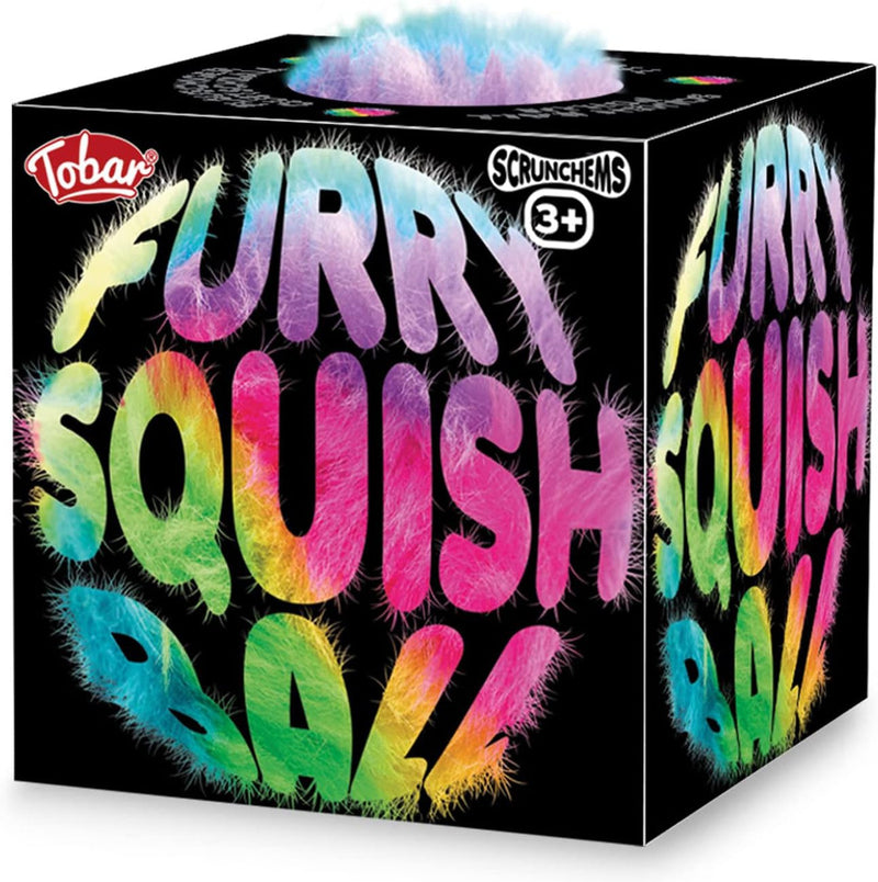 Furry Squish Ball - Fluffy, Fun Stress Buster!, Learning SPACE