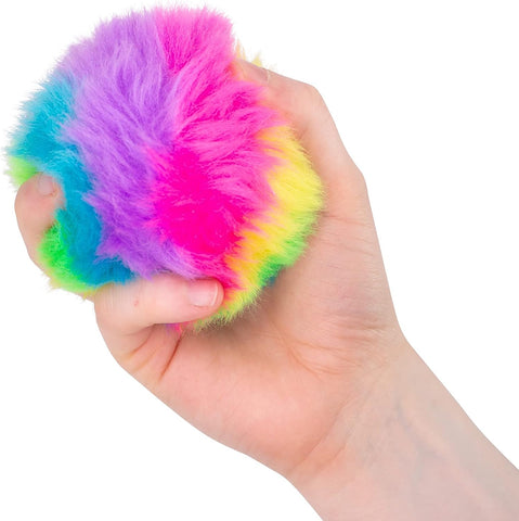 Furry Squish Ball – Fluffy, Fun Stress Buster!-ADD/ADHD,AllSensory,Baby Soft Toys,Early Years Sensory Play,Fidget,Neuro Diversity,Squishing Fidget,Stocking Stuffers,Stress Relief,Tactile Toys & Books,Tobar Toys-Learning SPACE
