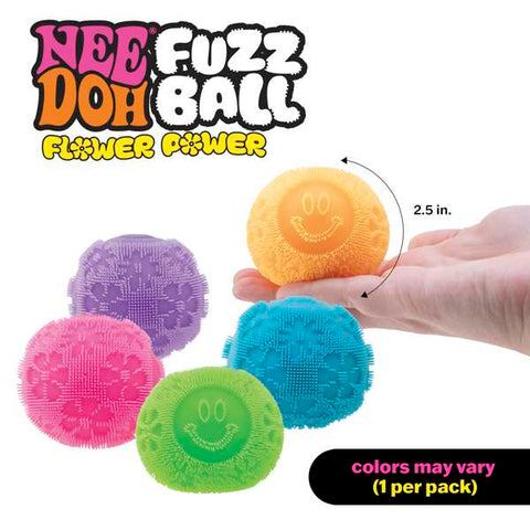 Fuzz Ball Flower Power Needoh-ADD/ADHD,Bigjigs Toys,Fidget,Needoh,SCOTEXCEL,Squishing Fidget,Stocking Stuffers-Learning SPACE
