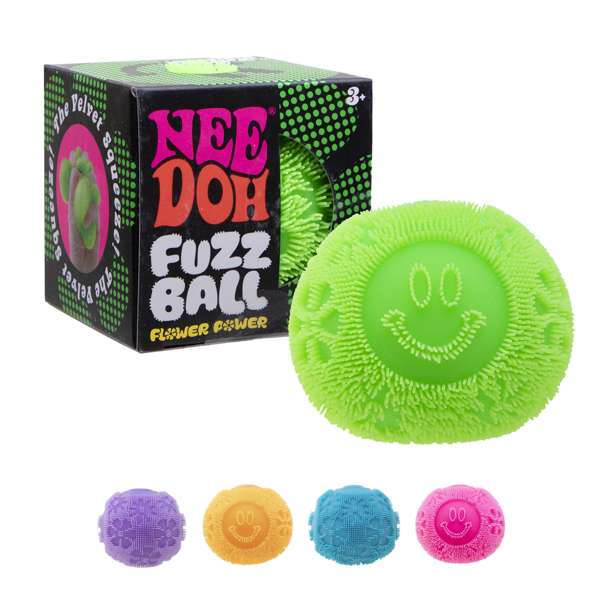 Fuzz Ball Flower Power Needoh-ADD/ADHD,Bigjigs Toys,Fidget,Needoh,SCOTEXCEL,Squishing Fidget,Stocking Stuffers-Learning SPACE