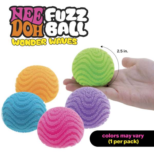 Fuzz Ball Wonder Waves Needoh Squishy Fidget, Learning SPACE