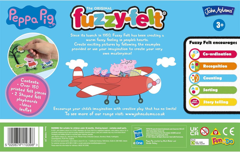 Fuzzy Felt Peppa Pig Drawer Set, Learning SPACE