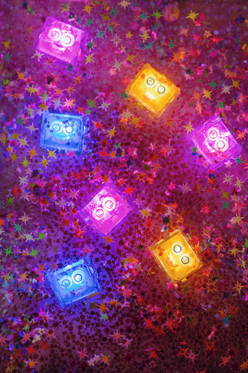Glo Pals Light up Sensory Cubes - 4 Pack, Learning SPACE