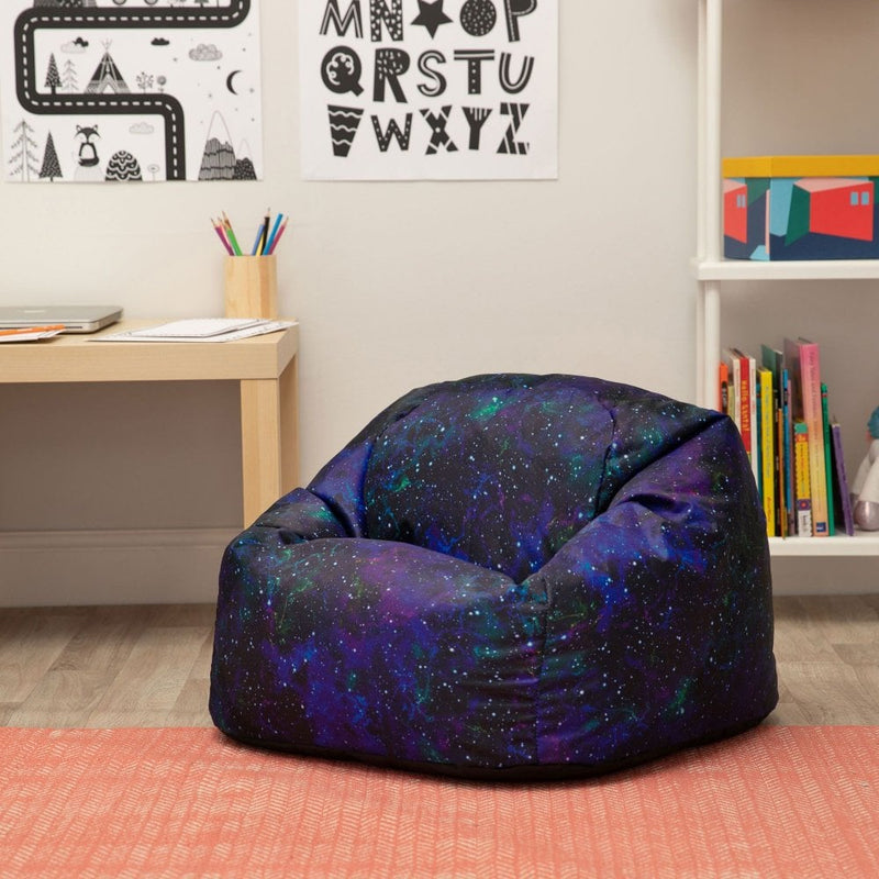 Galaxy Print UV Reactive Children's Bean Bag, Learning SPACE