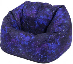 Galaxy Print UV Reactive Children's Bean Bag-AllSensory,Bean Bags,Bean Bags & Cushions,Eden Learning Spaces,Star & Galaxy Theme Sensory Room,Stock,Teenage & Adult Sensory Gifts,UV Reactive,Wellbeing Furniture-Learning SPACE