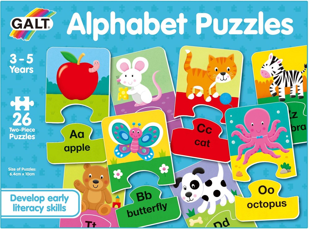Galt Alphabet Puzzles-13-99 Piece Jigsaw,Down Syndrome,Early Years Literacy,Galt,Games & Toys,Gifts For 2-3 Years Old,Learn Alphabet & Phonics,Literacy Toys,Primary Literacy,Stock-Learning SPACE