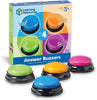Game Show Answer Buzzer - Set of 4-Calmer Classrooms,Calming & Anxiety,Cerebral Palsy,communication,Early Years Musical Toys,Helps With,Learning Resources,Music,Physical Needs,Primary Literacy,Sound,Speaking & Listening,Talking Buttons & Buzzers-Learning SPACE