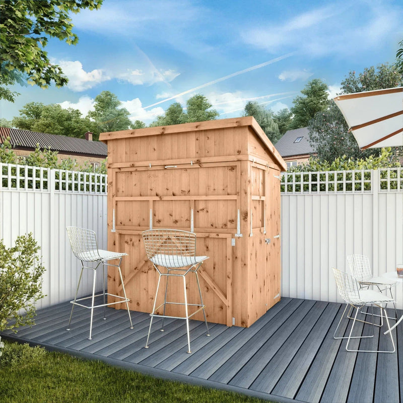 Garden Bar 6 x 4 With Shutters, Learning SPACE
