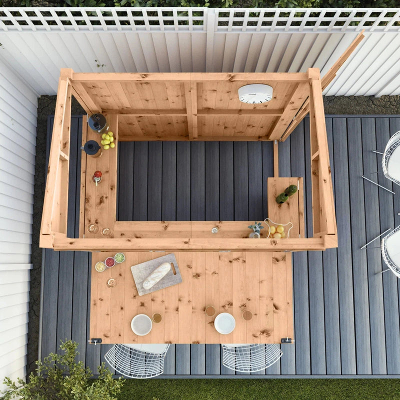 Garden Bar 6 x 4 With Shutters, Learning SPACE