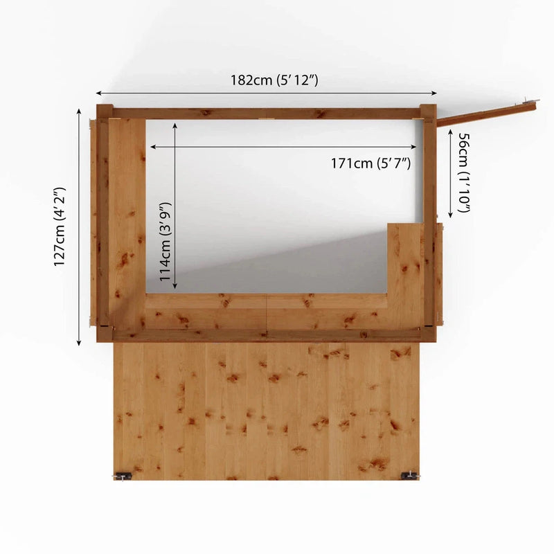 Garden Bar 6 x 4 With Shutters, Learning SPACE