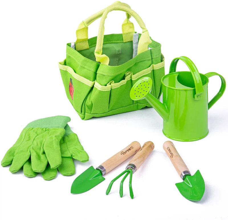 Gardening Small Tote Bag with Tools Childrens, Learning SPACE