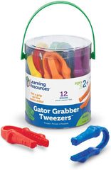 Gator Grabber Tweezers™ (Set of 12)-Additional Need,Additional Support,Fine Motor Skills,Learning Resources,Stock-Learning SPACE