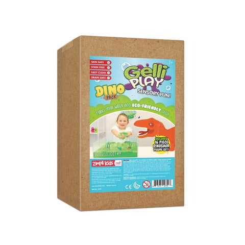 Gelli Play Dino Pack 600g-Baby Bath. Water & Sand Toys, Classroom Packs, Dinosaurs. Castles & Pirates, Eco Friendly, Sensory Seeking, Zimpli Kids-Learning SPACE