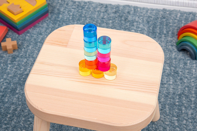 Gem Circles - Crystal Colour Acrylic Set, Learning SPACE