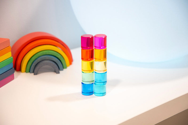 Gem Circles - Crystal Colour Acrylic Set, Learning SPACE