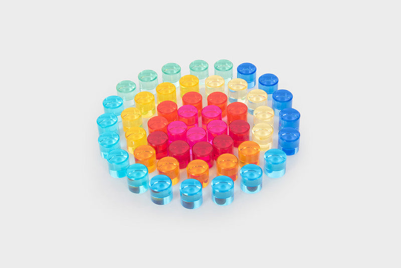 Gem Circles - Crystal Colour Acrylic Set, Learning SPACE
