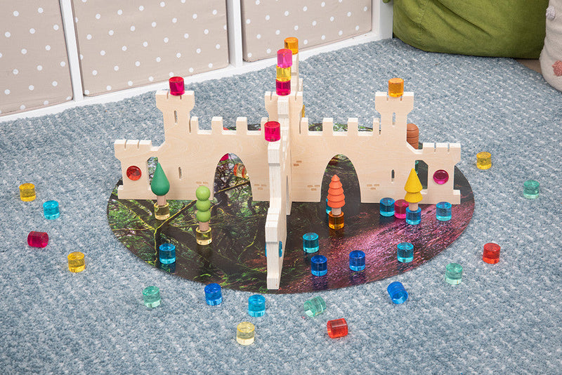Gem Circles - Crystal Colour Acrylic Set, Learning SPACE