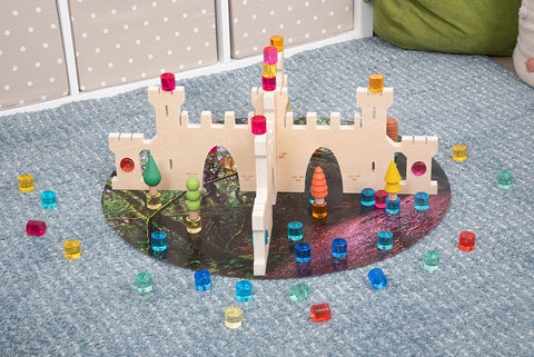 Gem Circles - Crystal Colour Acrylic Set, Learning SPACE