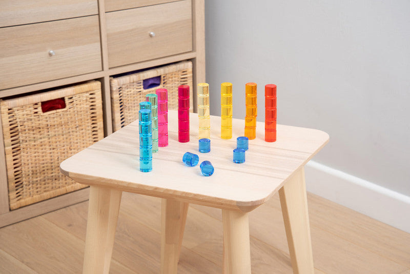 Gem Circles - Crystal Colour Acrylic Set, Learning SPACE