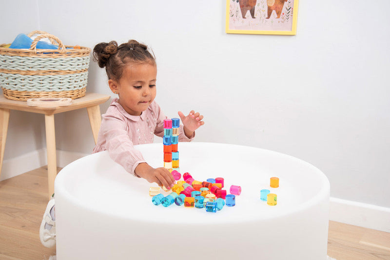 Gem Circles - Crystal Colour Acrylic Set, Learning SPACE