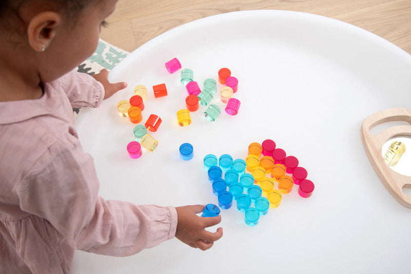 Gem Circles - Crystal Colour Acrylic Set, Learning SPACE