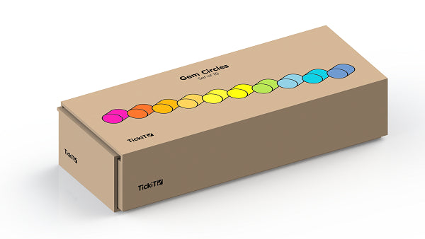 Gem Circles - Crystal Colour Acrylic Set, Learning SPACE