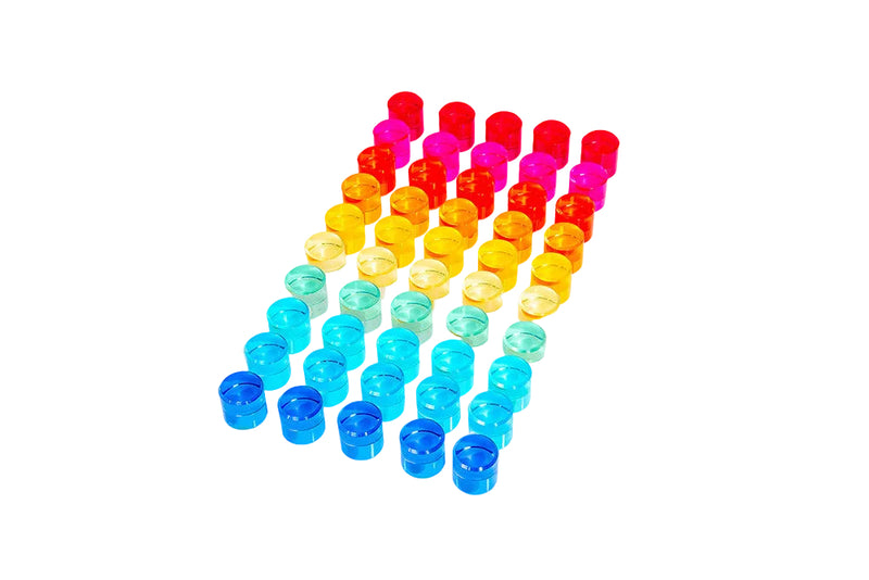Gem Circles - Crystal Colour Acrylic Set, Learning SPACE