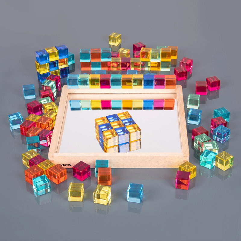 Gem Cube Mirror Tray, Learning SPACE
