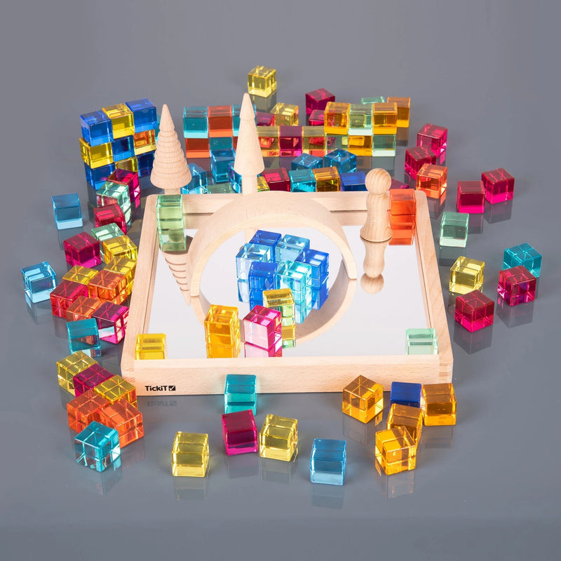 Gem Cube Mirror Tray, Learning SPACE