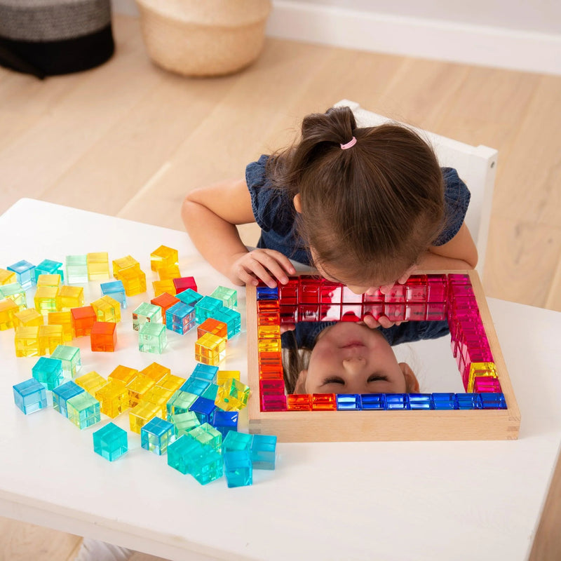 Gem Cube Mirror Tray, Learning SPACE