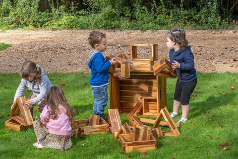 Giant Building Blocks In A Storage Crate-Building Blocks, Cosy Direct-Learning SPACE