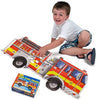 Giant Fire Engine Floor puzzle (24 pc)-13-99 Piece Jigsaw, Fire. Police & Hospital, Gifts For 3-5 Years Old, Imaginative Play, Stock, Strength & Co-Ordination-Learning SPACE